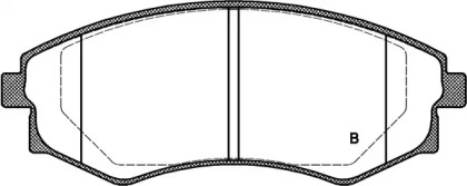 Комплект тормозных колодок (OPEN PARTS: BPA0318.12)