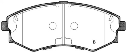 Комплект тормозных колодок (OPEN PARTS: BPA0318.32)