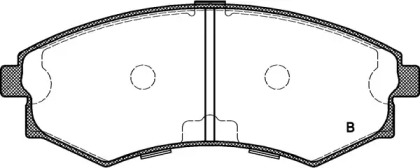 Комплект тормозных колодок (OPEN PARTS: BPA0318.82)