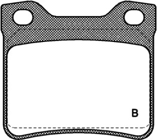 Комплект тормозных колодок (OPEN PARTS: BPA0321.02)