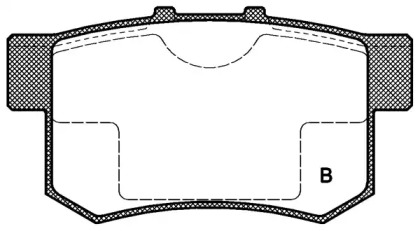 Комплект тормозных колодок (OPEN PARTS: BPA0325.02)