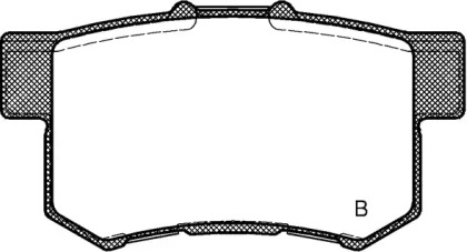 Комплект тормозных колодок (OPEN PARTS: BPA0325.04)