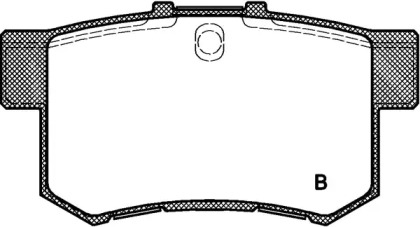 Комплект тормозных колодок (OPEN PARTS: BPA0325.22)