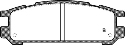 Комплект тормозных колодок (OPEN PARTS: BPA0342.02)