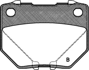 Комплект тормозных колодок (OPEN PARTS: BPA0365.21)