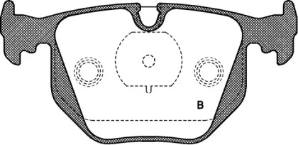 Комплект тормозных колодок (OPEN PARTS: BPA0381.20)