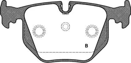 Комплект тормозных колодок (OPEN PARTS: BPA0381.30)