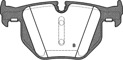 Комплект тормозных колодок (OPEN PARTS: BPA0381.60)