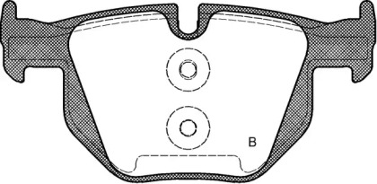 Комплект тормозных колодок (OPEN PARTS: BPA0381.70)