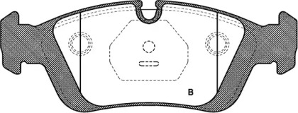 Комплект тормозных колодок (OPEN PARTS: BPA0384.00)