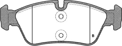 Комплект тормозных колодок (OPEN PARTS: BPA0384.40)