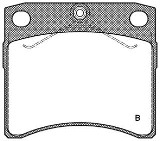 Комплект тормозных колодок (OPEN PARTS: BPA0385.11)