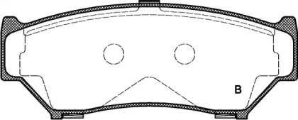 Комплект тормозных колодок (OPEN PARTS: BPA0389.12)