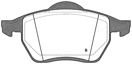 Комплект тормозных колодок (OPEN PARTS: BPA0390.00)