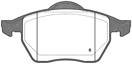 Комплект тормозных колодок (OPEN PARTS: BPA0390.01)