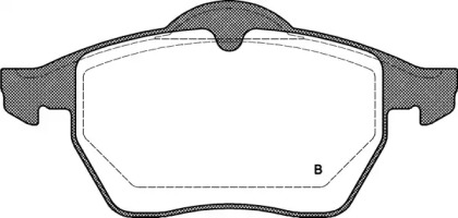 Комплект тормозных колодок (OPEN PARTS: BPA0390.10)