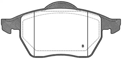 Комплект тормозных колодок (OPEN PARTS: BPA0390.11)