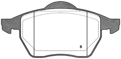 Комплект тормозных колодок (OPEN PARTS: BPA0390.20)