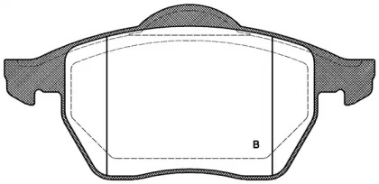 Комплект тормозных колодок (OPEN PARTS: BPA0390.22)