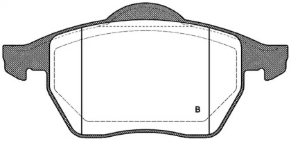 Комплект тормозных колодок (OPEN PARTS: BPA0390.41)