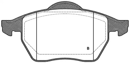 Комплект тормозных колодок (OPEN PARTS: BPA0390.52)