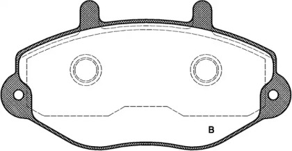 Комплект тормозных колодок (OPEN PARTS: BPA0392.02)