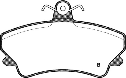 Комплект тормозных колодок (OPEN PARTS: BPA0409.02)