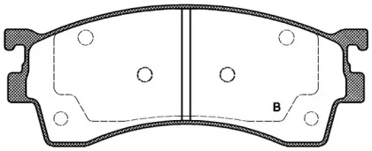 Комплект тормозных колодок (OPEN PARTS: BPA0415.12)