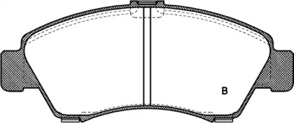 Комплект тормозных колодок (OPEN PARTS: BPA0419.02)