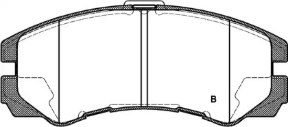 Комплект тормозных колодок (OPEN PARTS: BPA0425.32)