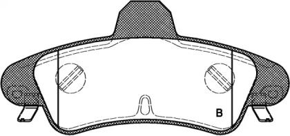 Комплект тормозных колодок (OPEN PARTS: BPA0433.12)