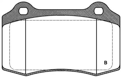 Комплект тормозных колодок (OPEN PARTS: BPA0434.01)