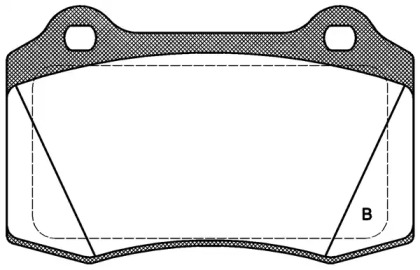 Комплект тормозных колодок (OPEN PARTS: BPA0434.22)