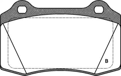 Комплект тормозных колодок (OPEN PARTS: BPA0434.32)