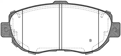 Комплект тормозных колодок (OPEN PARTS: BPA0456.14)