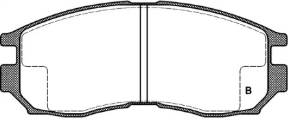 Комплект тормозных колодок (OPEN PARTS: BPA0460.02)