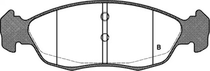 Комплект тормозных колодок (OPEN PARTS: BPA0461.02)