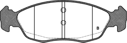 Комплект тормозных колодок (OPEN PARTS: BPA0461.10)