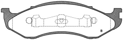 Комплект тормозных колодок (OPEN PARTS: BPA0467.00)