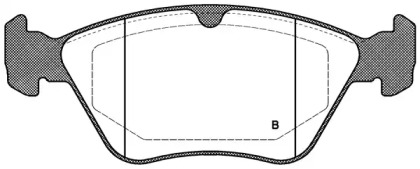 Комплект тормозных колодок (OPEN PARTS: BPA0468.00)