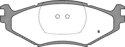 Комплект тормозных колодок (OPEN PARTS: BPA0483.02)