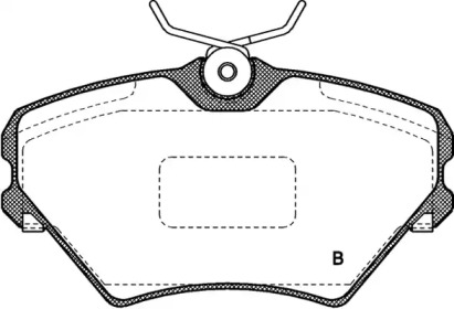 Комплект тормозных колодок (OPEN PARTS: BPA0485.02)