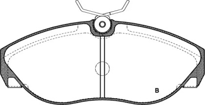 Комплект тормозных колодок (OPEN PARTS: BPA0486.02)