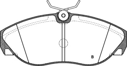 Комплект тормозных колодок (OPEN PARTS: BPA0486.11)