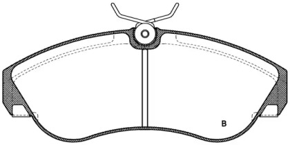 Комплект тормозных колодок (OPEN PARTS: BPA0487.02)