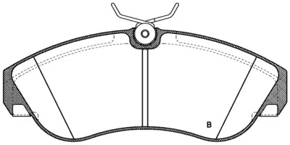 Комплект тормозных колодок (OPEN PARTS: BPA0487.11)