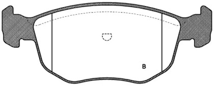 Комплект тормозных колодок (OPEN PARTS: BPA0575.02)