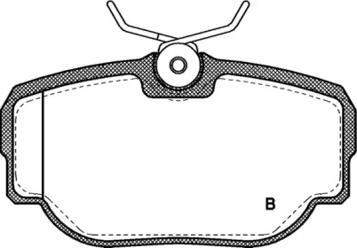 Комплект тормозных колодок (OPEN PARTS: BPA0577.00)