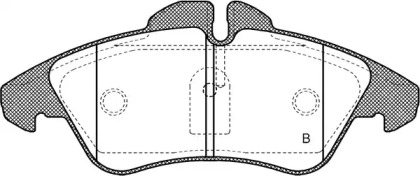 Комплект тормозных колодок (OPEN PARTS: BPA0578.00)