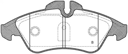 Комплект тормозных колодок (OPEN PARTS: BPA0578.10)